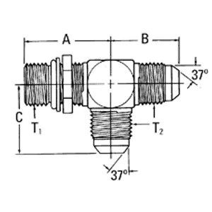 Eaton ADAPTR SAE37 TEE ASSEMBLY 2156144 