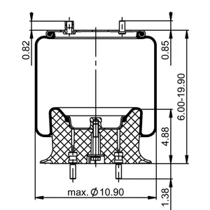 ContiTech Air Spring / 1R10-089 / 9017 6855972 