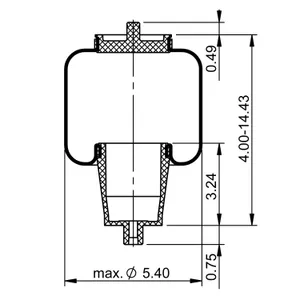 ContiTech Cab Air Spring / 1S4.5-113 / 7056 6856004 
