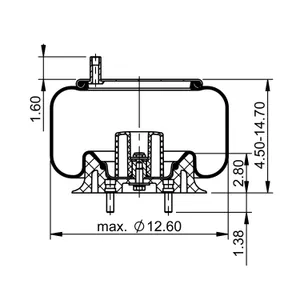 ContiTech Air Spring / 1R12-563 / 8934 6855724 