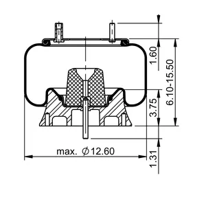 ContiTech Air Spring / 9 10-12 A402 CT 6856862 