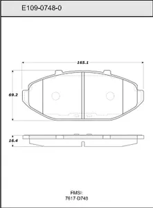 Bendix DISC PAD 441694 