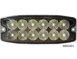 Buyers Products LIGHT, STROBE, 5.14in, 12-LED, CLEAR, 1575914 