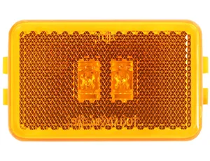 Buyers Products LIGHT 3 1 8in RECT MARKER AMBER 2 LED W 1575374 