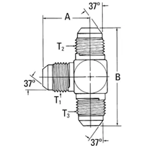 Eaton Adaptr  Sae 37 Tee 2156115 