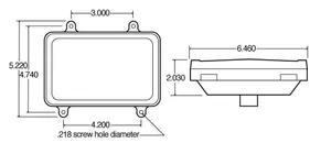 Truck-Lite RECTANGULAR LEN 1009902 