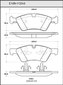 Bendix DISC PAD 446666 