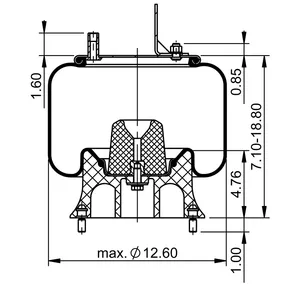 ContiTech Air Spring / 9 10-14 P 718 C 6856984 