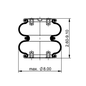 ContiTech Air Spring / 2B6-535 6855720 