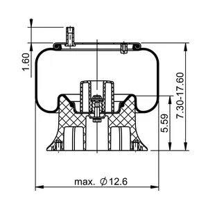ContiTech Air Spring / 9 10-12 P 485 C 6856526 