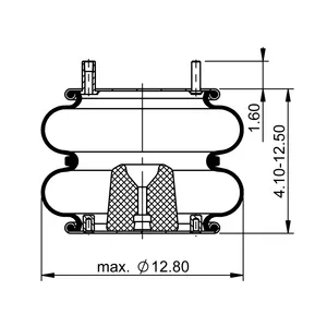 ContiTech Air Spring / 2B12-406 / 7410 6856758 