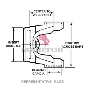 Meritor Weld Yoke 2737215 