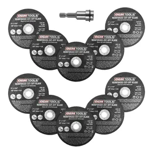 Great Neck Saw 10 Piece Cut Off Wheel Set with Mandrel 1985529 