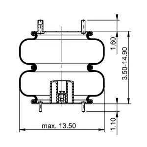 ContiTech Air Spring / 2B12-440 / 7555 6849002 