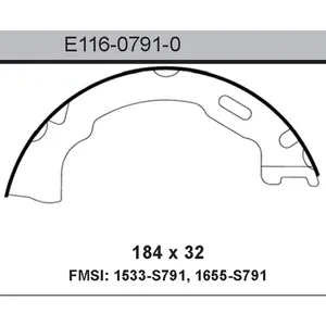 Bendix BRAKE SHOE 441016 