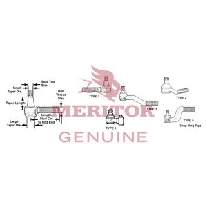 Meritor Tie Rod End 783190 