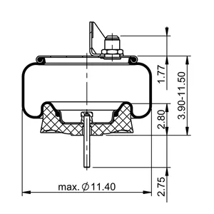 ContiTech Air Spring / 1R11-221 / 9622 6853006 
