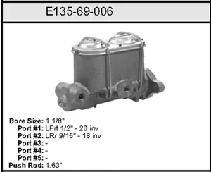 Bendix MASTER CYLINDER 458510 