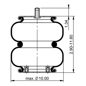 ContiTech Air Spring / FD 200-22 524 C 6856110 