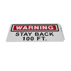 Armada Keep Back 100 Feet Decal 8.5 x 18 1745510 