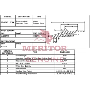 Meritor Ay-Frt Hub 714952 