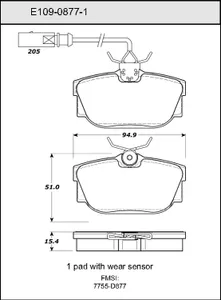 Bendix DISC PAD 444070 
