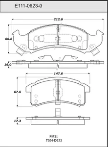 Bendix DISC PAD 456080 
