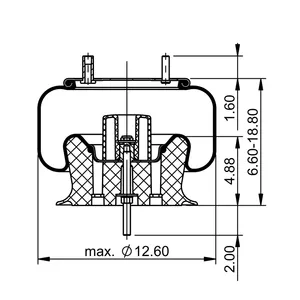 ContiTech Air Spring / 9 10-14 P825 CT 6854548 