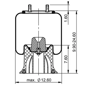 ContiTech Air Spring / 1R12-195 / 9349 6854784 