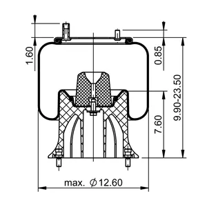 ContiTech Air Spring / 9 10-16 P531 CT 6854858 