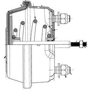 Haldex Brake Chamber  30 Remote 2109258 