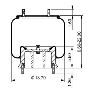 ContiTech Air Spring / 11 10.5-17 A 170 6856086 