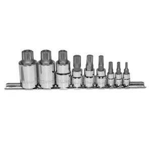 Great Neck Saw 9 Piece Triple Square Bit Set 1982346 