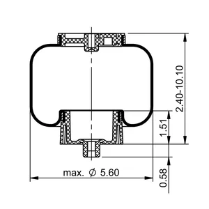 ContiTech Cab Air Spring / 7082 6856528 