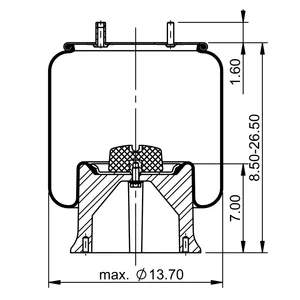 ContiTech Air Spring / 1R13-038 / 1R14-045 / 8792 / 9122 6854982 