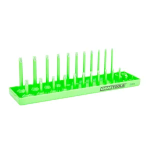 Great Neck Saw 1/4 Drive Socket Tray - SAE - Green 1982416 