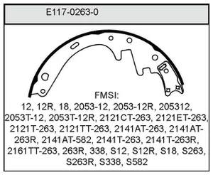 Bendix BRAKE SHOE 450080 