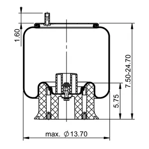 ContiTech Air Spring / 1R13-118 / 1R13-149 / 9580 6853582 