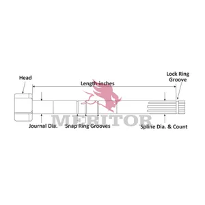 Meritor Q Plus 1.5 28 Spline Right Hand Camshaft 1934894 
