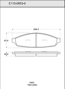 Bendix DISC PAD 446954 