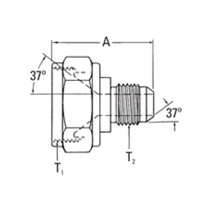 Eaton Adapter, SAE 37 1176295 
