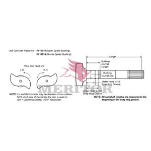 Meritor Camshft 1.50-10 771234 