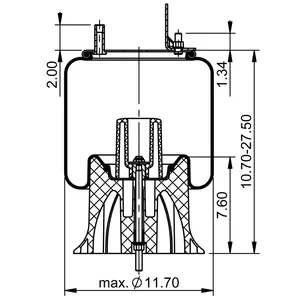 ContiTech Air Spring / 9 9A-20 P 858 CT 6855638 