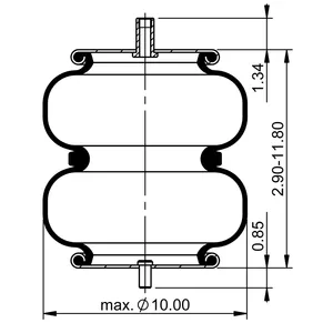 ContiTech Air Spring / 2B9-229 / 6886 6855760 