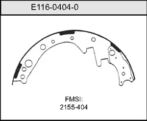 Bendix BRAKE SHOE 447122 