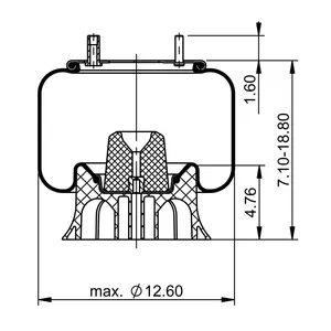 ContiTech Air Spring / 9 10-14 P 386 CT 6854666 