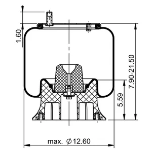 ContiTech Air Spring / 1R12-436 / 8924 6855668 