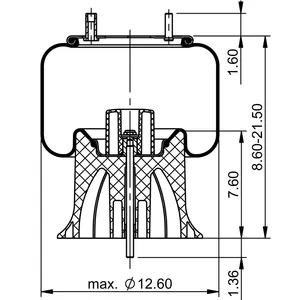 ContiTech Air Spring / 9 10-14 P534 CT 6856650 