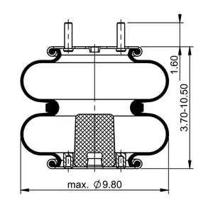 ContiTech Air Spring / 2B9-206 / 6905 6853580 