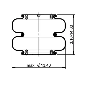 ContiTech Air Spring / 2B12-416 / 2B12-446 / 7444 6854898 